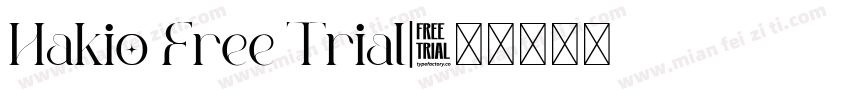 Hakio Free Trial字体转换